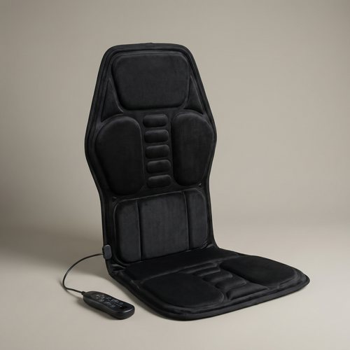 ChairZen black massage seat cushion at an angle