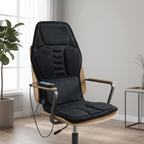 ChairZen black massage cushion on an office chair