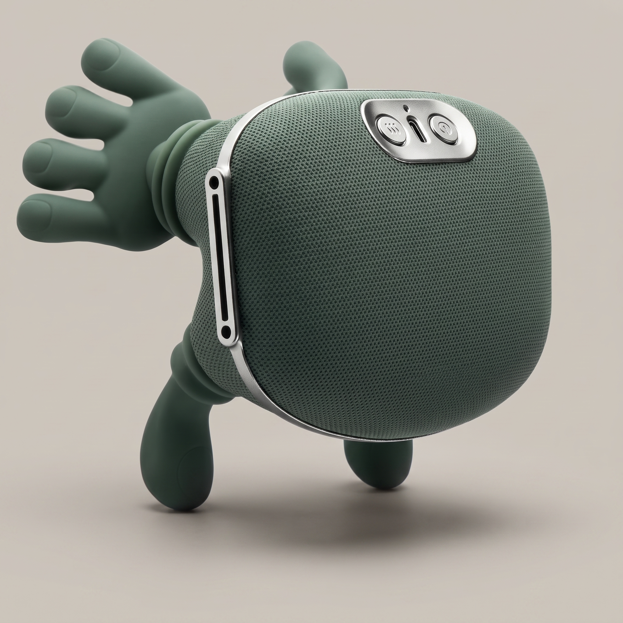 NeckZen sage green 4D neck and shoulder massager with oval control panel