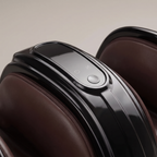 Close-up of the CalfZen glossy black control panel
