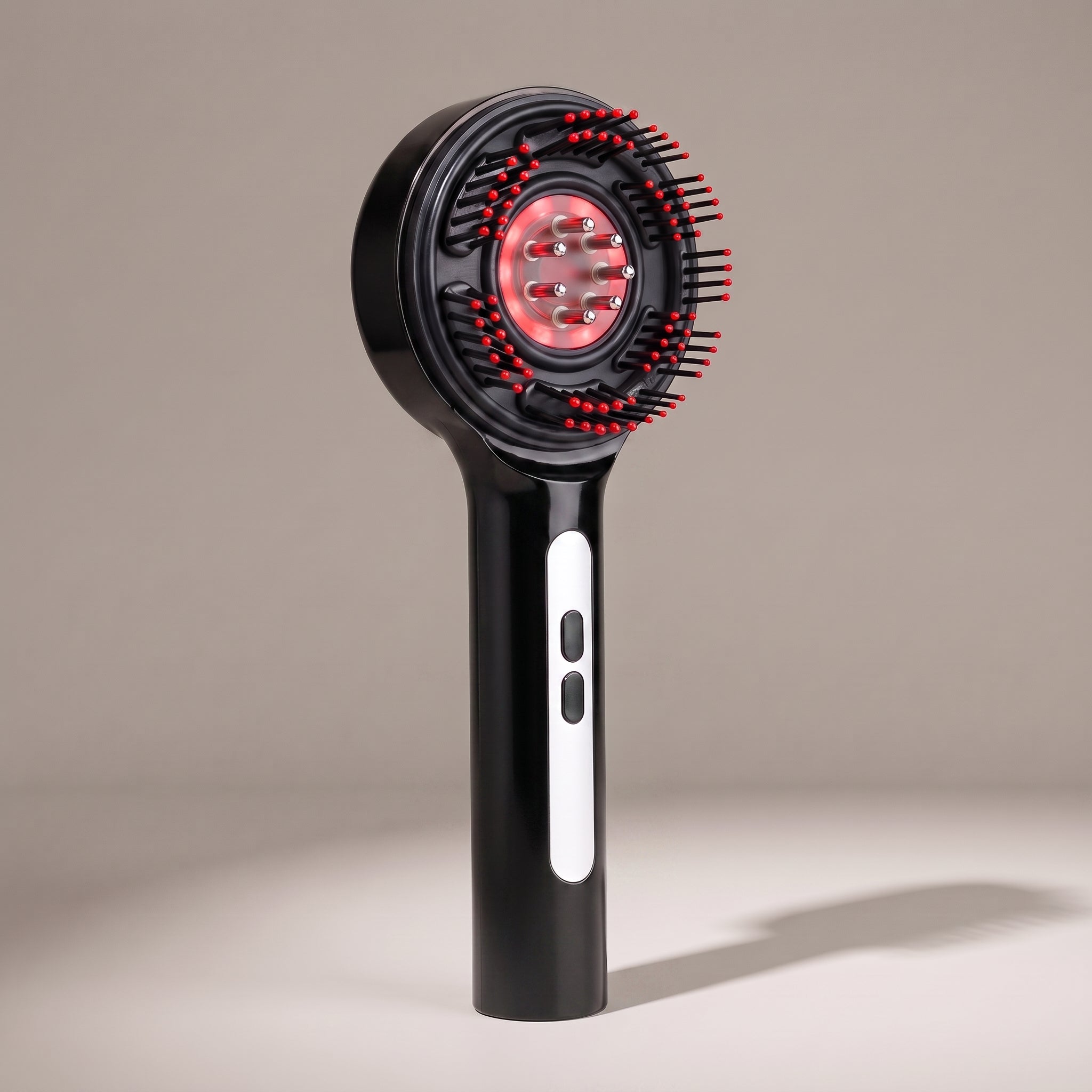 RelaxZen vibrating scalp massager comb in black