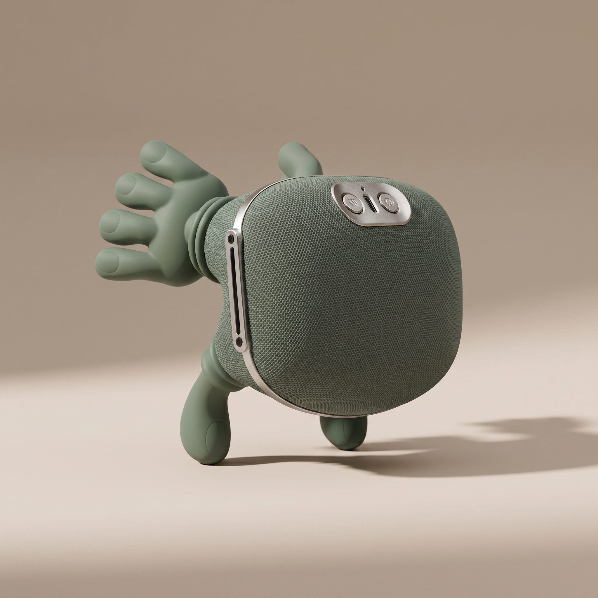 NeckZen 4D bionic neck and shoulder massager, sage green, product view