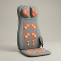 KneadZen grey shiatsu back and neck massage seat cushion with remote