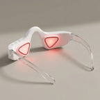 LumiZen white under-eye device with clear arms shown from another angle