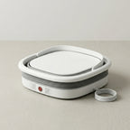 SoakZen foot spa collapsed flat for compact storage