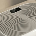 Close-up of the VibeZen gray concentric deck and small black LCD display