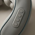 WrapZen control panel close-up with power, heat, kneading and intensity buttons
