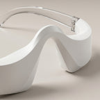 Close-up of the LumiZen under-eye band and clear temple arm
