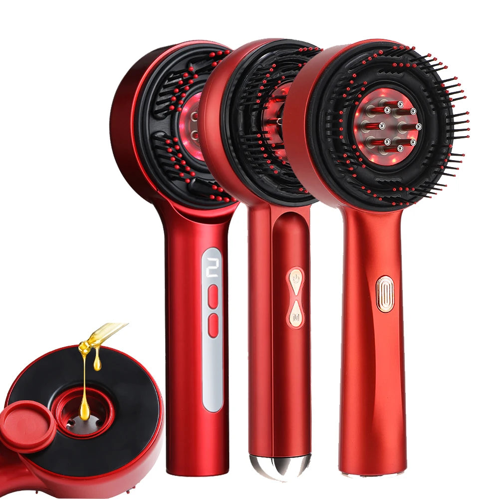 RelaxZen red light scalp comb three-angle product view on white background