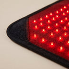 Close-up of the ThermaZen pad corner and its red LED rows